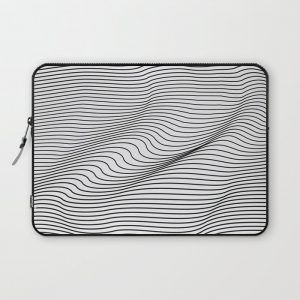 Minimal Curves Computer Cover by Leandro Pita - Laptop Sleeve - 13"