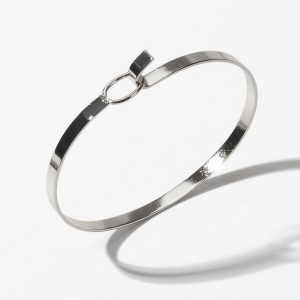 Minimalist Metal Bangle Bracelet