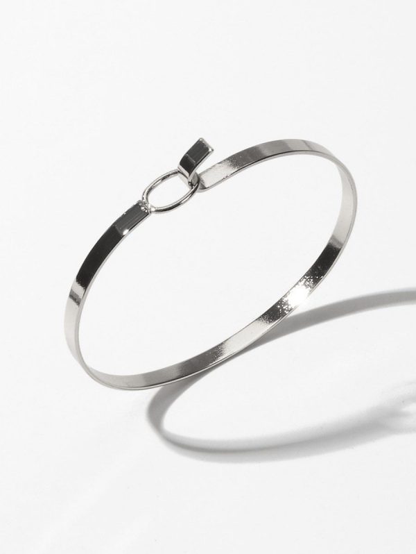 Minimalist Metal Bangle Bracelet