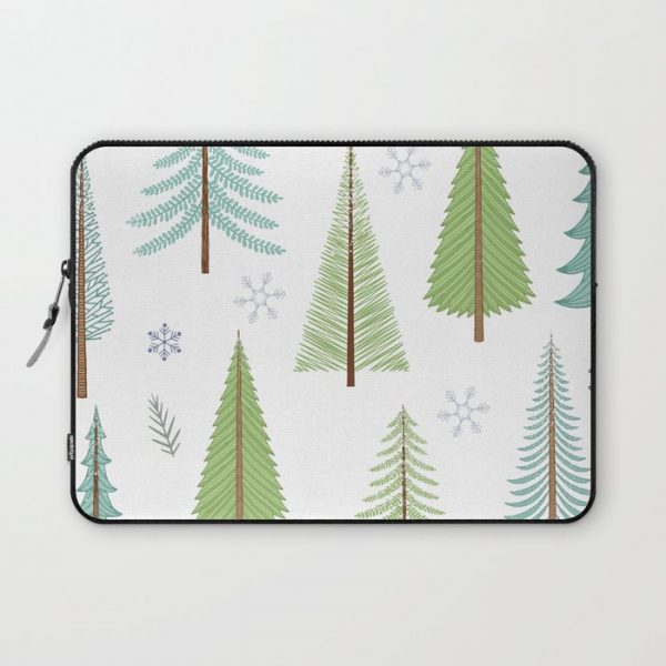 Mod + Merry Wintry Trees Computer Cover by Michele Meehl. Designs! - Laptop Sleeve - 13"