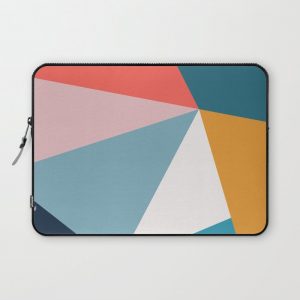 Modern Geometric 34 Computer Cover by The Old Art Studio - Laptop Sleeve - 13"