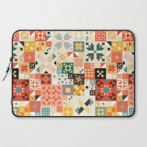 Modern Quilt Pattern Computer Cover by Cina Catteau - Laptop Sleeve - 15"