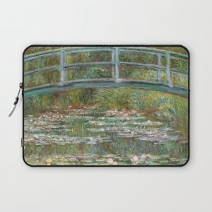 Monet, Water Lilies and Japanese Bridge, 1854 Computer Cover by Alma Design - Laptop Sleeve - 13"