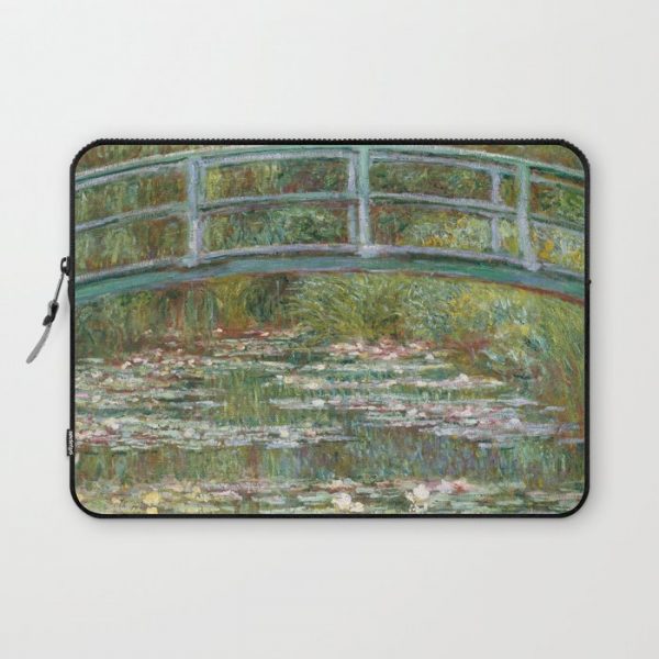 Monet, Water Lilies and Japanese Bridge, 1854 Computer Cover by Alma Design - Laptop Sleeve - 13"