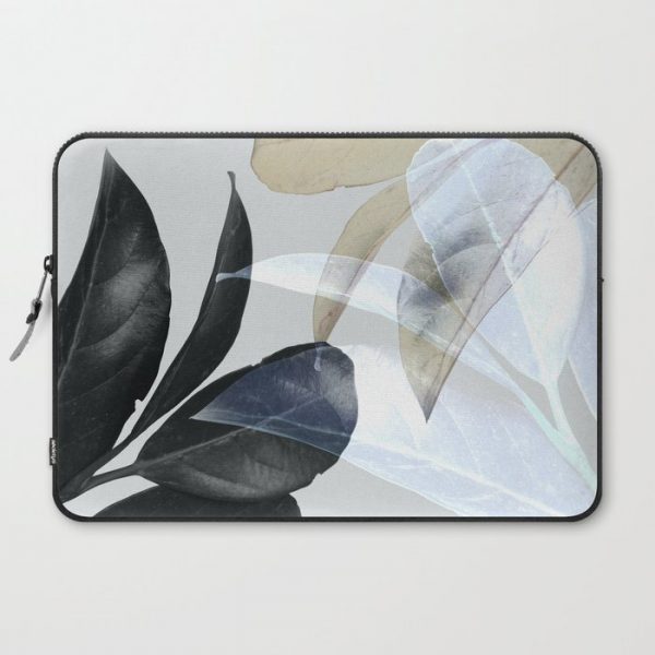 Moody Leaves II Computer Cover by PrintsProject - Laptop Sleeve - 15"