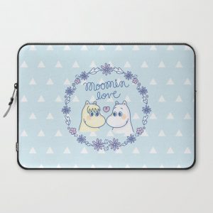 Moomin Love Sky Blue Computer Cover by Erika Ibaceta - Laptop Sleeve - 15"