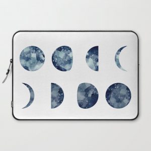 Moon Phases Computer Cover by greenhouseprints - Laptop Sleeve - 15"