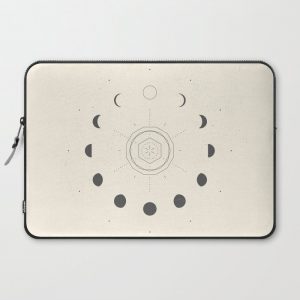 Moon Phases Light Computer Cover by Nayla Smith - Laptop Sleeve - 15"