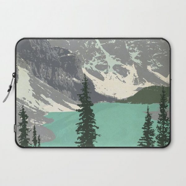 Moraine Lake Poster Computer Cover by Cameron Stevens - Laptop Sleeve - 15"