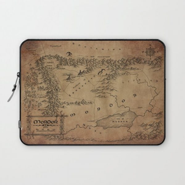 MordorMap Replica Computer Cover by Giulia aEUR Nasini - Laptop Sleeve - 13"