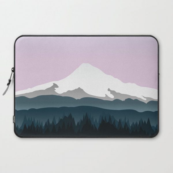 Mount Hood Forest - Pink Haze Computer Cover by Melissa Buhler - Laptop Sleeve - 15"