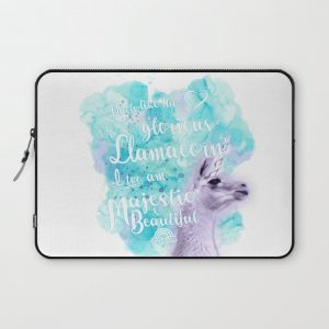 Much like the glorious llamacorn, I too am majestic and beautiful. Computer Cover by jculver - Laptop Sleeve - 13"