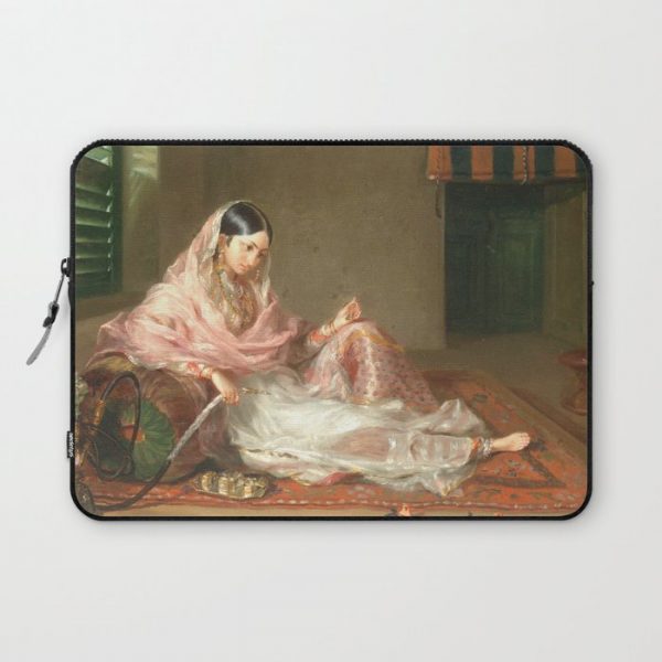 Muslim Lady Reclining - Renaldi Computer Cover by EndOfEraDesigns - Laptop Sleeve - 13"