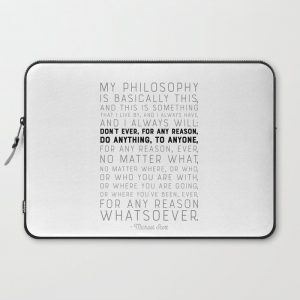 My Philosophy is Basically This - The Office - Funny Quote Computer Cover by Graphic Bicycle - Laptop Sleeve - 15"