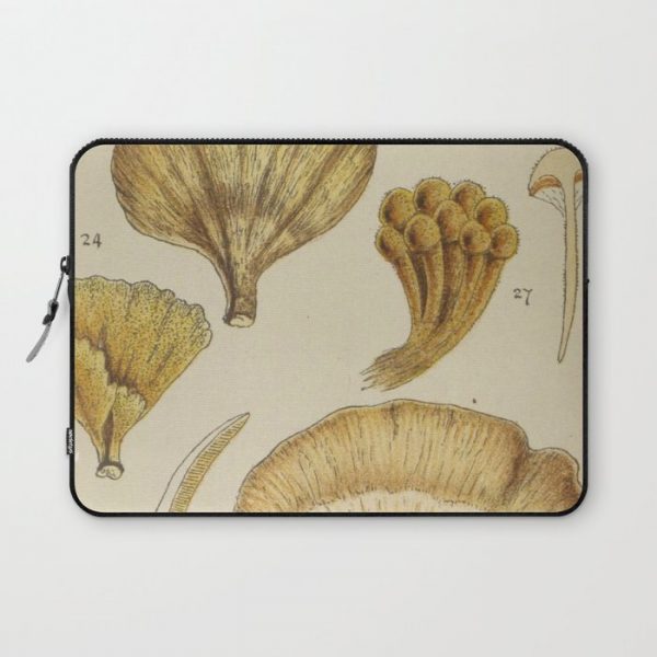 Naturalist Mushrooms Computer Cover by Blue Specs Studio - Laptop Sleeve - 13"