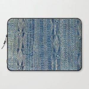 Ndop Cameroon West African Textile Print Computer Cover by Vicky Brago-MitchellA(r) - Laptop Sleeve - 15"