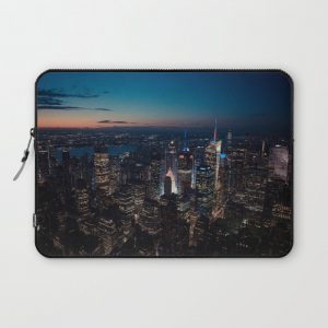 New York Night View Computer Cover by PhilVolpi - Laptop Sleeve - 13"