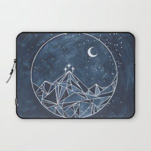 Night Court moon and stars Computer Cover by StarLight Illustration - Laptop Sleeve - 13"