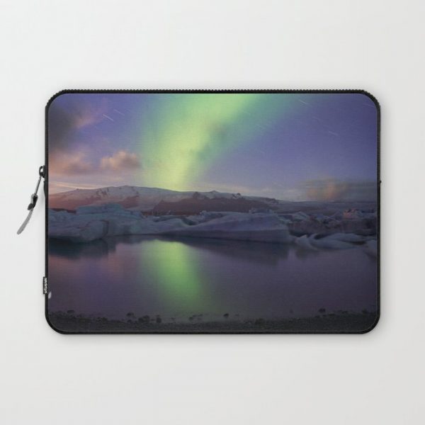 Northern Lights Iceland Computer Cover by dgjulalyonnais - Laptop Sleeve - 13"