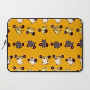 Olympic Lifting Cat Computer Cover by Huebucket - Laptop Sleeve - 15"