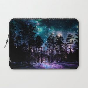 One Magical Night... teal & purple Computer Cover by 2sweet4words Designs - Laptop Sleeve - 13"