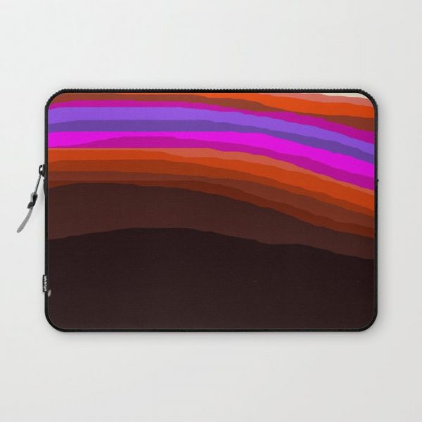 Orange, Purple, and Cream Abstract Computer Cover by ayamaries - Laptop Sleeve - 13"