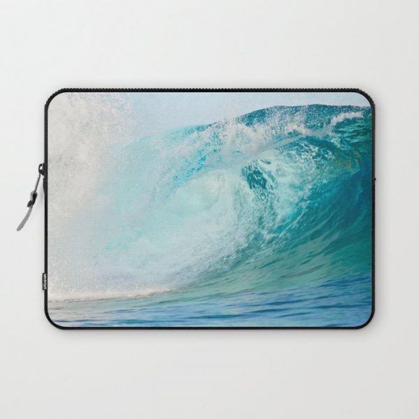 Pacific big surfing wave breaking Computer Cover by iPics - Laptop Sleeve - 13"