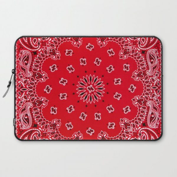 Paisley - Bandana Art - Red - Southwestern Computer Cover by Walk on Water - Laptop Sleeve - 15"