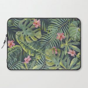 Palm Leaves Pattern 13 Computer Cover by SW Creation - Laptop Sleeve - 15"