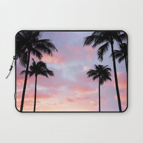 Palm Trees and Sunset Computer Cover by Wildhood - Laptop Sleeve - 13"