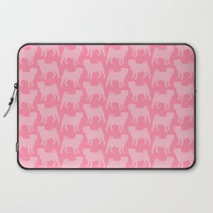 Pastel Pink Pugs Pattern Computer Cover by XOOXOO - Laptop Sleeve - 15"