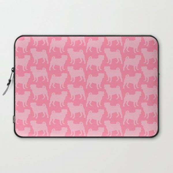 Pastel Pink Pugs Pattern Computer Cover by XOOXOO - Laptop Sleeve - 15"