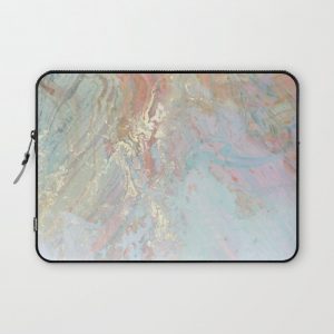 Pastel unicorn marble Computer Cover by marbleco - Laptop Sleeve - 13"