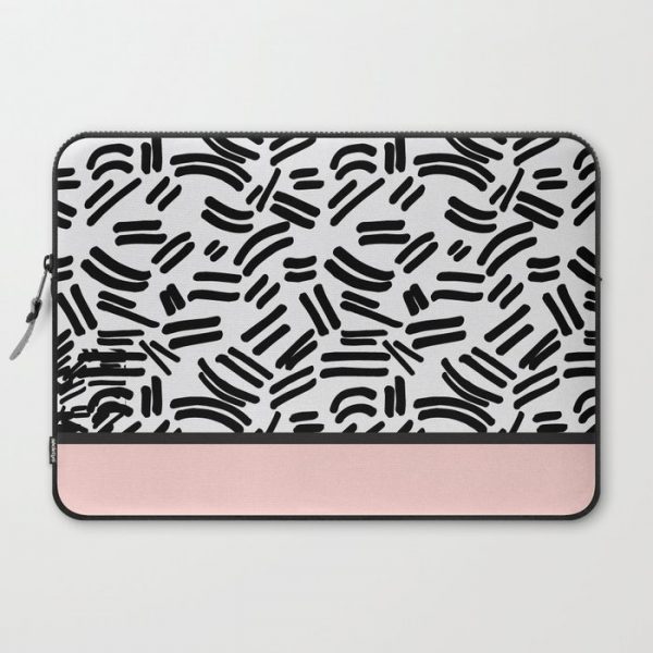 Patterned & Pink Computer Cover by MADEYOUL__K - Laptop Sleeve - 15"