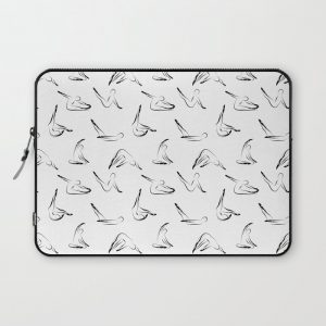 Pilates poses pattern Computer Cover by sashica - Laptop Sleeve - 13"