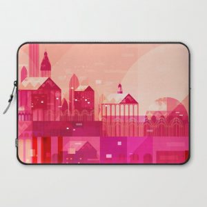 Pink City Computer Cover by Tracy J Lee - Laptop Sleeve - 15"