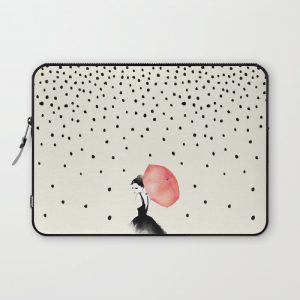 Polka Rain Computer Cover by Karen Hofstetter - Laptop Sleeve - 13"