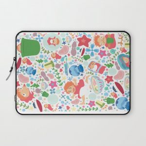 Ponyo Pattern - Studio Ghibli Computer Cover by Teacuppiranha - Laptop Sleeve - 13"