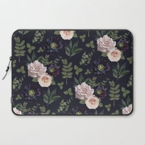 Pressed Floral Plum Computer Cover by Lemon Lovegood - Laptop Sleeve - 15"