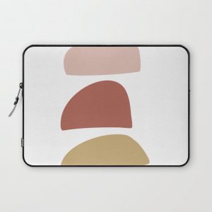 Pretty Stones in Terracotta and Blush Computer Cover by apricot+birch - Laptop Sleeve - 13"