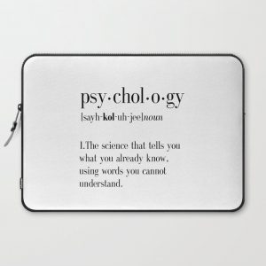 Psychology, Psychology gifts, Psychology definition, funny definition, funny quotes, dictionary art Computer Cover by TypoDesign - Laptop Sleeve - 15"