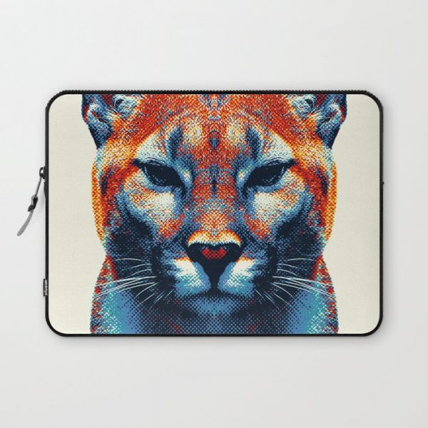 Puma - Colorful Animals Computer Cover by Raquel Catalan - Laptop Sleeve - 13"