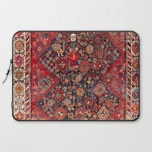 Qashqa'i Fars Southwest Persian Nomad Rug Print Computer Cover by Vicky Brago-MitchellA(r) - Laptop Sleeve - 15"