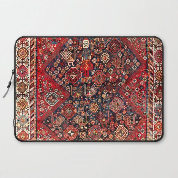 Qashqa'i Fars Southwest Persian Nomad Rug Print Computer Cover by Vicky Brago-MitchellA(r) - Laptop Sleeve - 15"