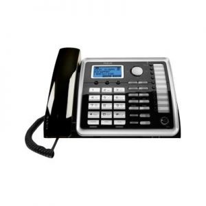 RCA 25260 ViSYS 25216 - Cordless phone with caller ID/call waiting - DECT 6.0 - 2-line operation - black silver