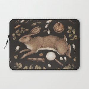 Rabbit's Garden Collection Computer Cover by Jessica Roux - Laptop Sleeve - 13"