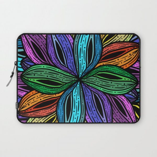 Rainbow Desert Rose Design Computer Cover by Jennaruss Art - Laptop Sleeve - 13"