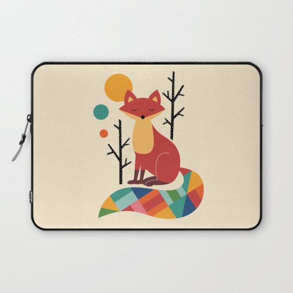 Rainbow Fox Computer Cover by Andy Westface - Laptop Sleeve - 13"