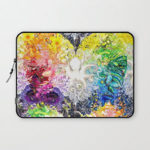 Rainbow Spectrum heart extra dense pattern Computer Cover by Nalini Asha - Laptop Sleeve - 13"