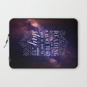 Reading gives us a place to go Computer Cover by Stella Bookish Art - Laptop Sleeve - 13"